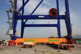 Hareket is assigned to transport 2 unit 1256 ton port crane from Derince port to Evyap port